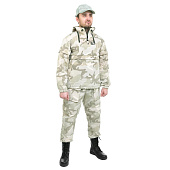 Костюм летний противоэнцефалитный СТОП-КЛЕЩ, цв.бежевый камуфляж Helios, р.