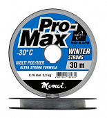 Леска Pro-Max Winter Strong 0,09 мм, 1,1 кг, 30 м, прозрачная