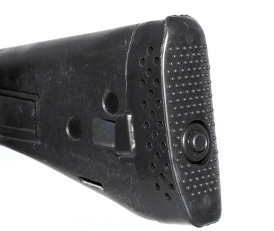Затыльник-амортизатор АК74М, Сайга на складной пластик. приклад, с кнопкой
